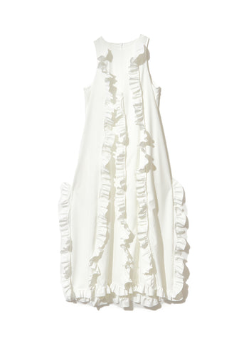 ruffled wave frill dress