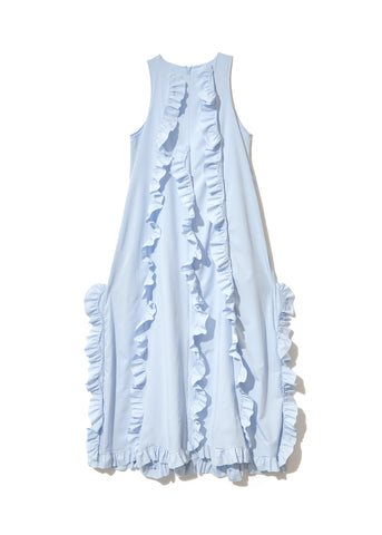 ruffled wave frill dress