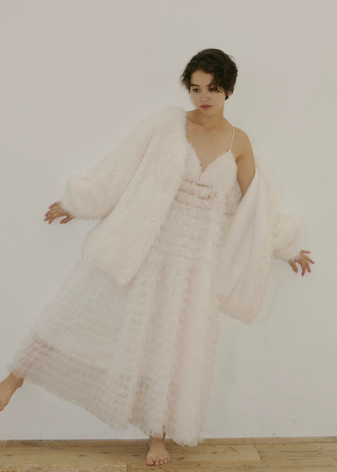 ノートルエモア lace design knit long one-piece ONE PIECE｜NOTRE émor（ノートル エモア）