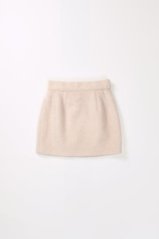 shaggy mini skirt