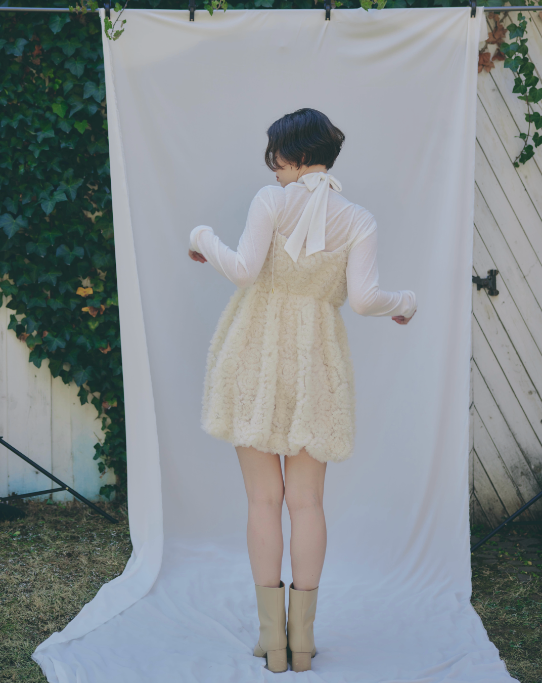一部予約商品 ivory 8月中旬〜】tulle mini dress – NOTRE émor