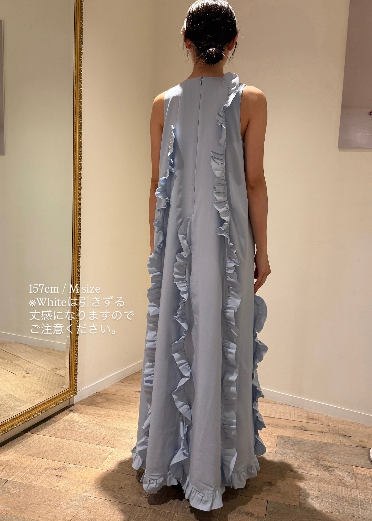 NOTRE émor / ruffled wave frill dress coming soon—— 🪡 ruffled wave frill dress ¥13,500(tax in) S