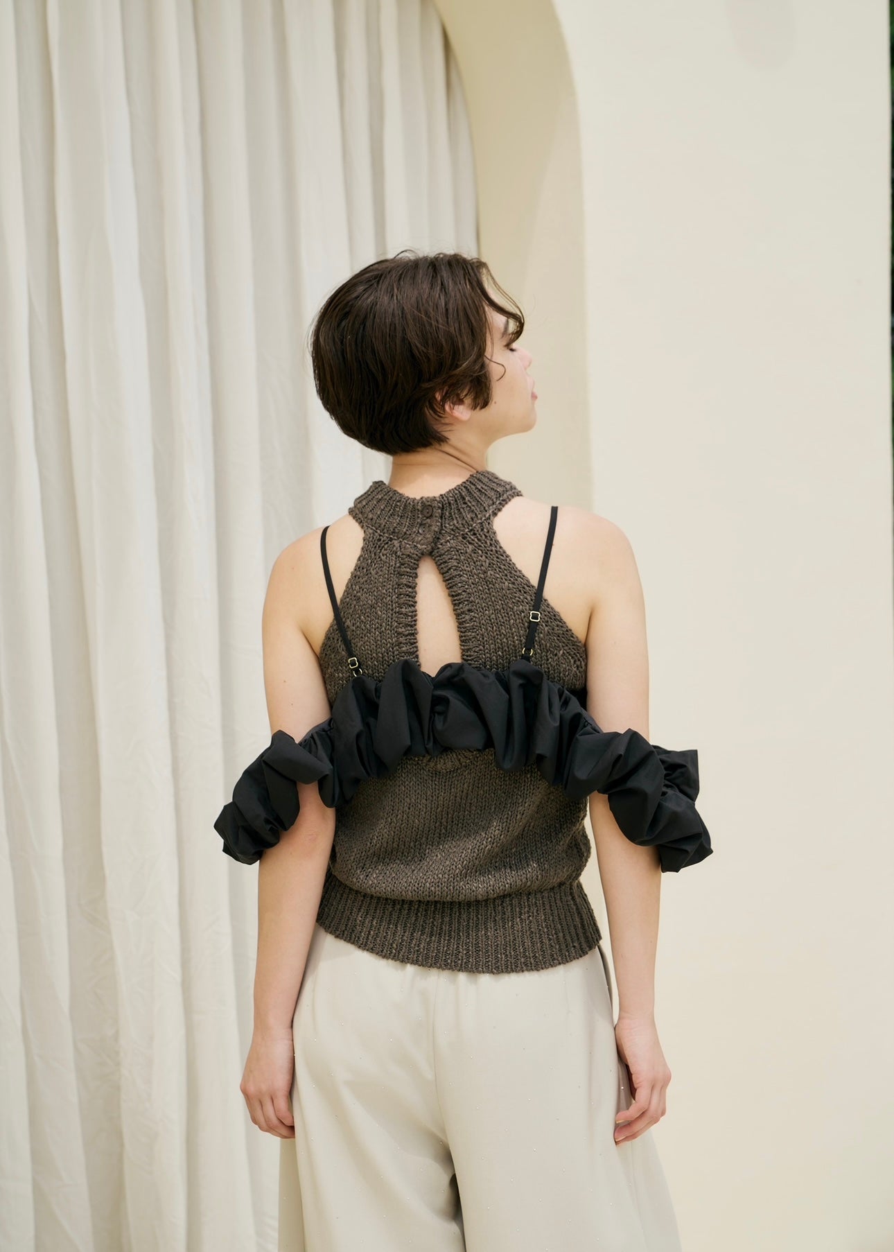 【NOTRE emor】 shell silhouette bustier shell silhouette bustier – NOTRE émor